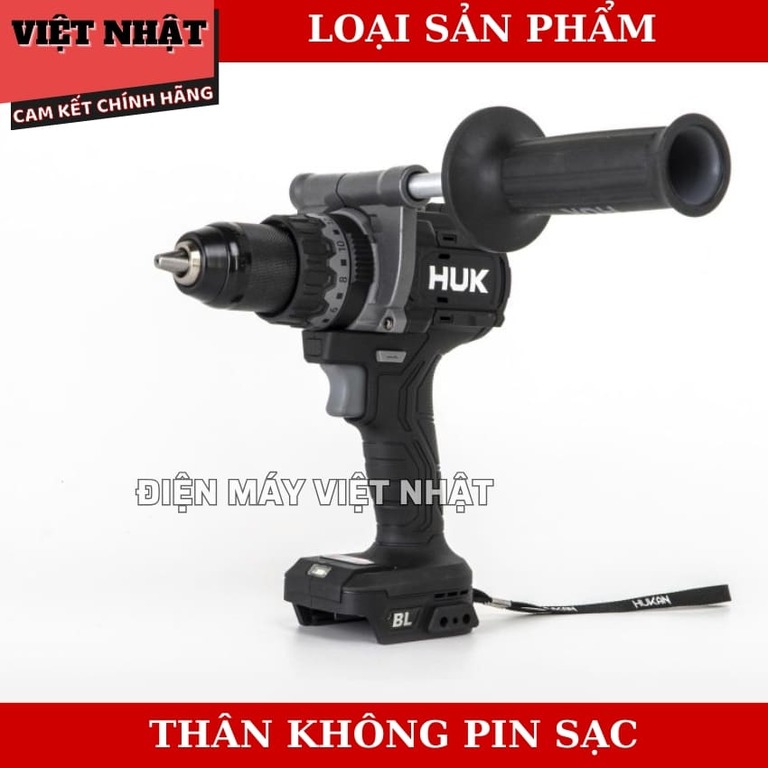 Máy khoan Hukan 13mm GEN 3 – G3-F165PRO,lực siết 165N.m, chân pin phổ thông, hàng chính hãng 11 22