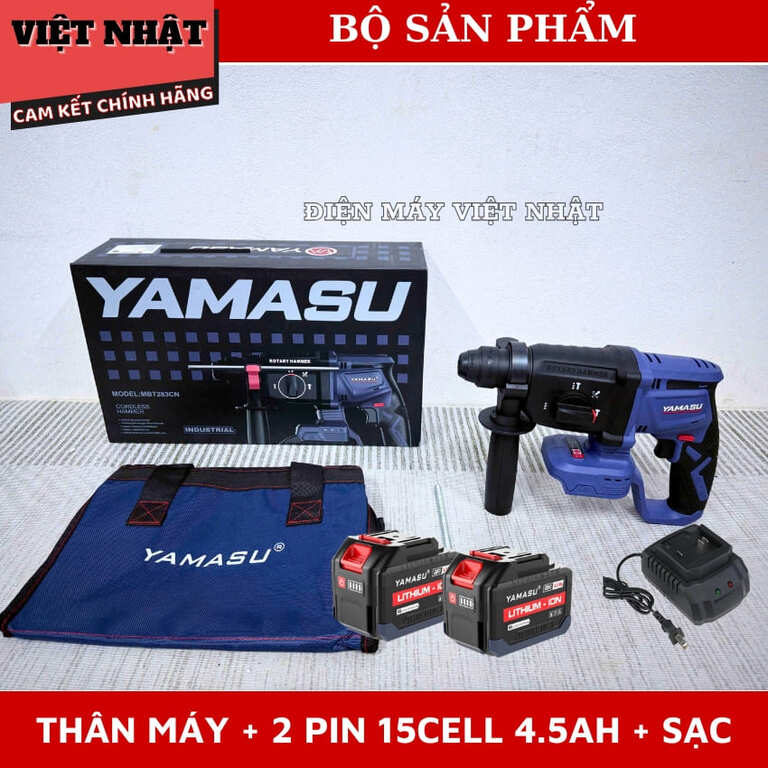 Máy khoan đục bê tông 3 chức năng Yamasu MBT283CN, nòng búa 26mm, tốc độ tải 1650v/p, lực đập 2.8J 11 28