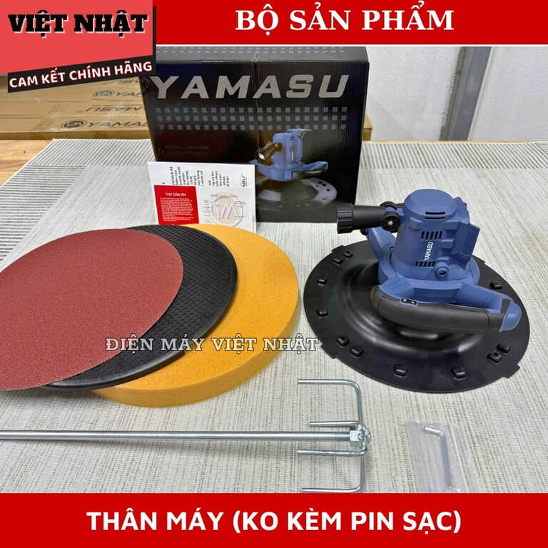 Máy xoa vữa trát trường cầm tay Yamasu MXV380P, động cơ không chổi than-Điện Máy Việt Nhật 13 2