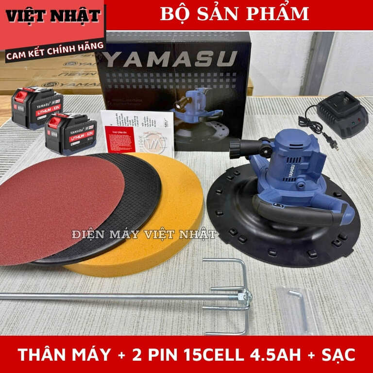 Máy xoa vữa trát trường cầm tay Yamasu MXV380P, động cơ không chổi than-Điện Máy Việt Nhật 15