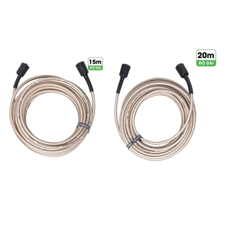 Dây rửa xe Hukan G1-DR15, G1-DR20 ren nối dây 22m, nhiệt độ 60 độ C, áp lực 5075PSI-350BAR, bảo hành 6 tháng 2 106