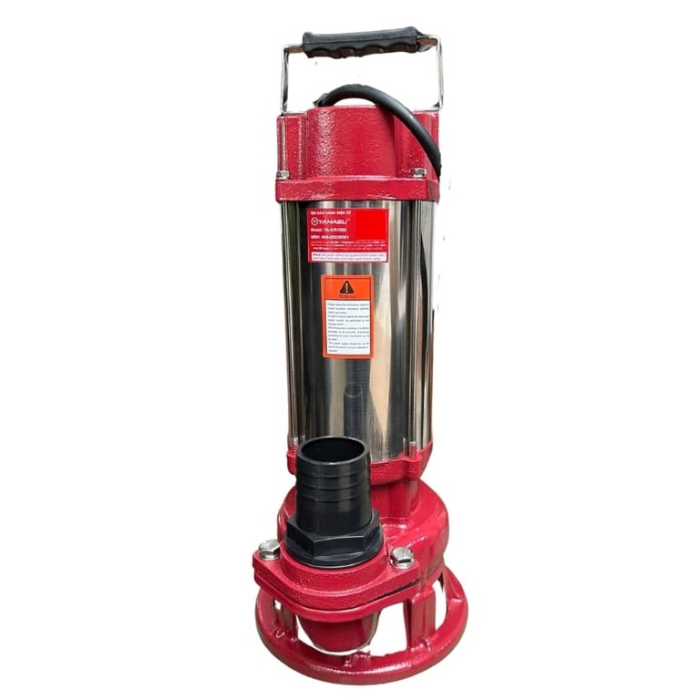 Máy bơm nước thả chìm nước thải cắt rác Yamasu YA-CR1500 có bơm tõm, công suất 1500w, cột áp 21m bảo hành 6 tháng 2 110