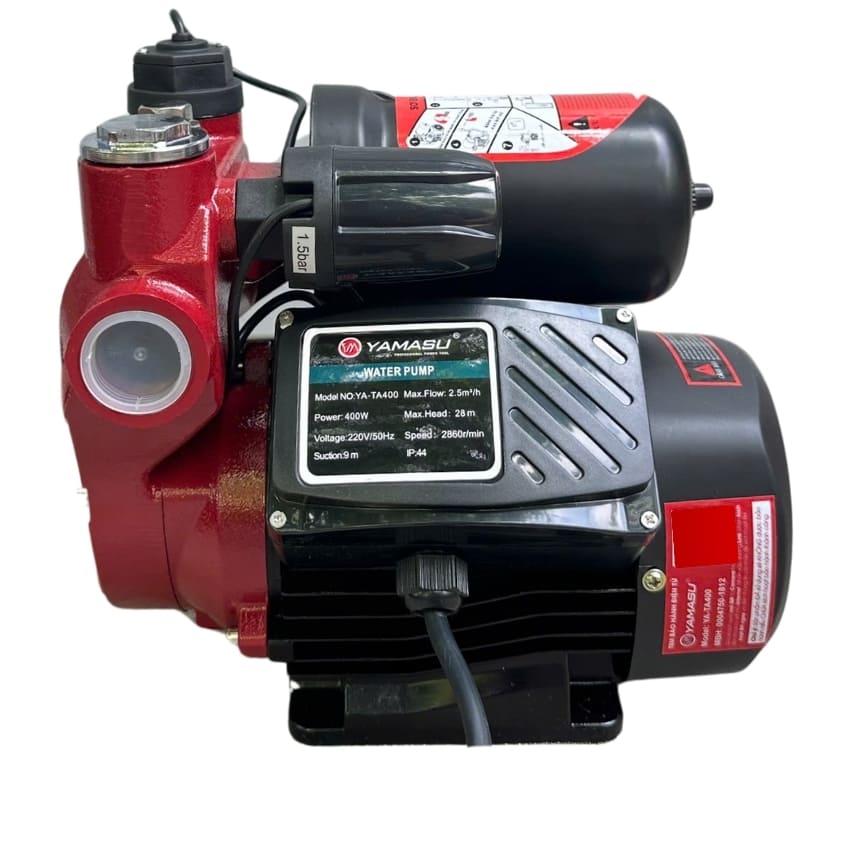 Máy bơm nước tăng áp Yamasu YA-TA400 đẩy cao tới 28m, công suất 400w, chống nước IP65, tốc độ quay 2850RPM 2 111