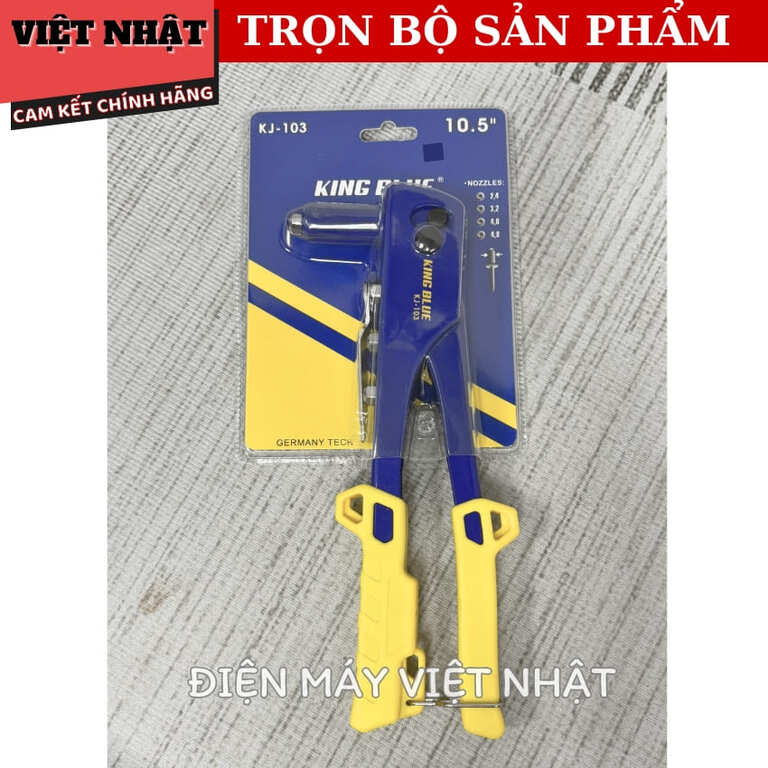 Kìm rút đinh Kingblue KJ-103 dài 26cm, kích thước đầu rút: 2.4; 3.2; 4.0; 4.8 3 103