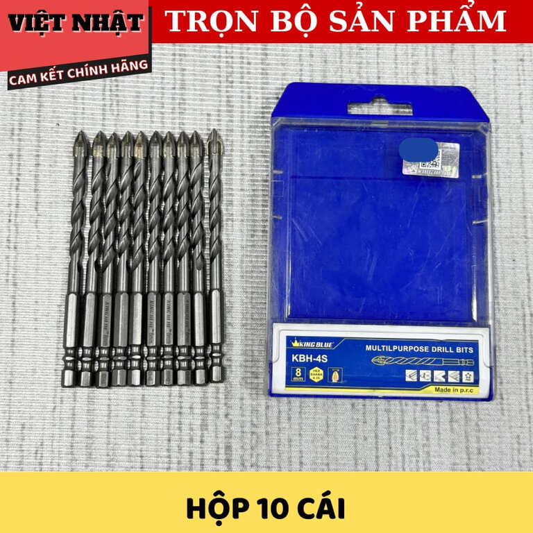 Bộ Mũi Khoan Đa Năng Lục Giác 4 Cạnh Kingblue KBH-4S 03*92 06*110 08*117 Tăng Tính Linh Hoạt Hiệu Quả Khi Sử Dụng 3