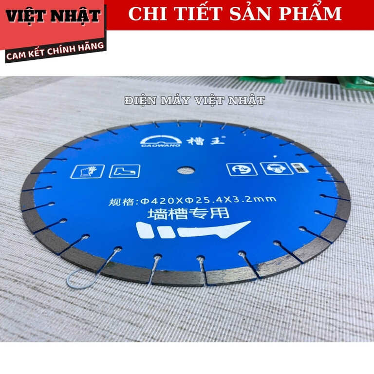 Lưỡi cắt Caowang 420mm dành riêng cho máy cắt rãnh tường, bền gấp 2 lần lưỡi thông thường 4 37