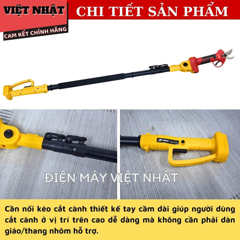 Cần Nối Dài Kéo Cắt Cành X-PRO, Thiết Kế Nối Dài Dễ Dàng, Bảo Hành 6 Tháng, Phù Hợp Cho Người Dùng Cá Nhân Và Chuyên Nghiệp 4 62
