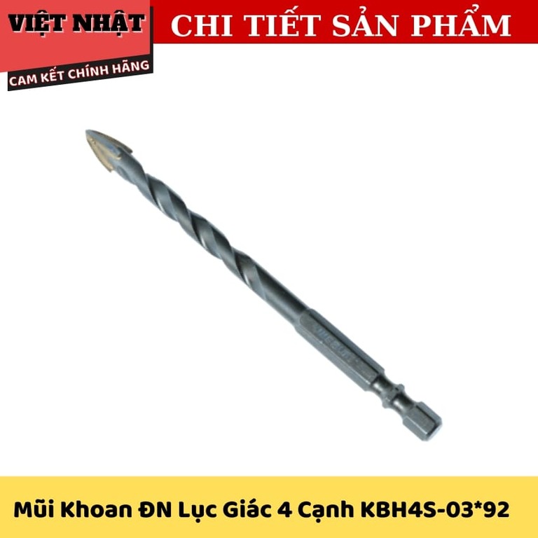 Bộ Mũi Khoan Đa Năng Lục Giác 4 Cạnh Kingblue KBH-4S 03*92 06*110 08*117 Tăng Tính Linh Hoạt Hiệu Quả Khi Sử Dụng 4
