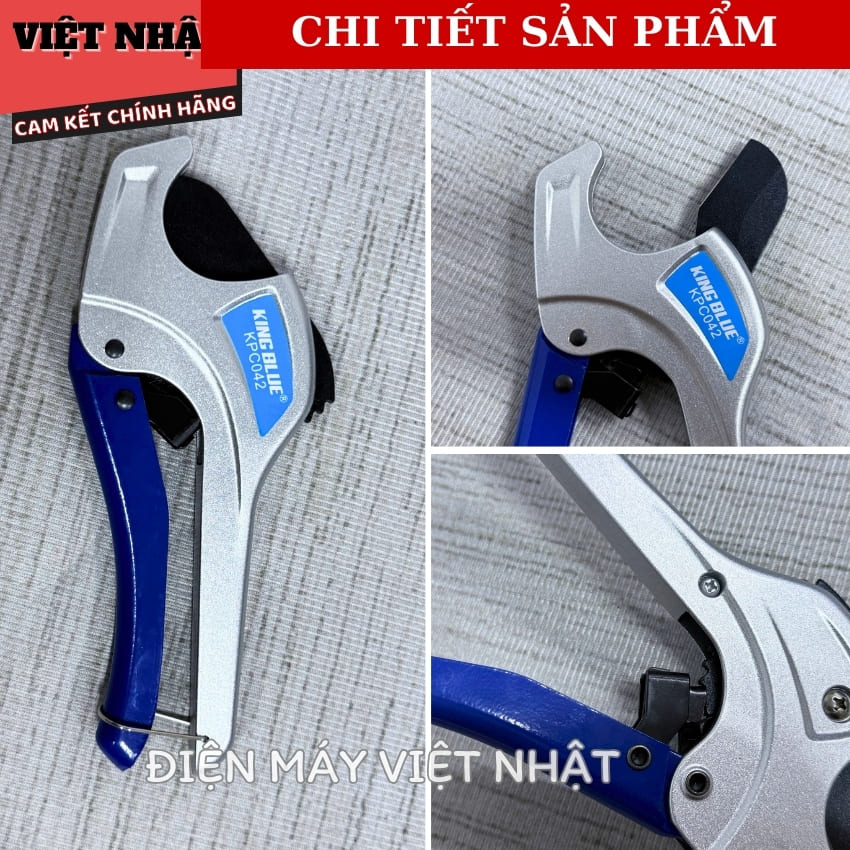 Kéo Cắt Ống Kingblue KPC-042 Chuyên Cắt Ống PVC PPR PE PEX Thiết Kế Đặc Biệt Dễ Dàng Cắt Nhanh Chính Xác 5 11