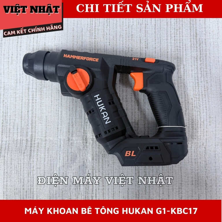 Máy khoan bê tông mini 2 chức năng Hukan G1-KBC17-Điện Máy Việt Nhật 5 20