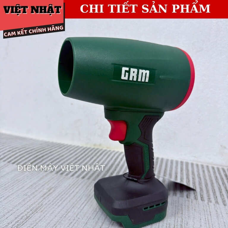 Máy thổi phản lực Pin 21V Greekman GRM778,Công suất: 1080W,Tốc độ không tải: Lên đến 50.000 vòng/phút,Tốc độ gió: 70m/s,Áp lực gió: 1600G. 5 30