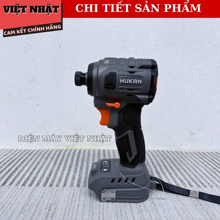 Máy chuyên vít Hukan G2-CV231, lực siết 230N.m, đầu vít 1/4inch, động cơ không chổi than 5 31