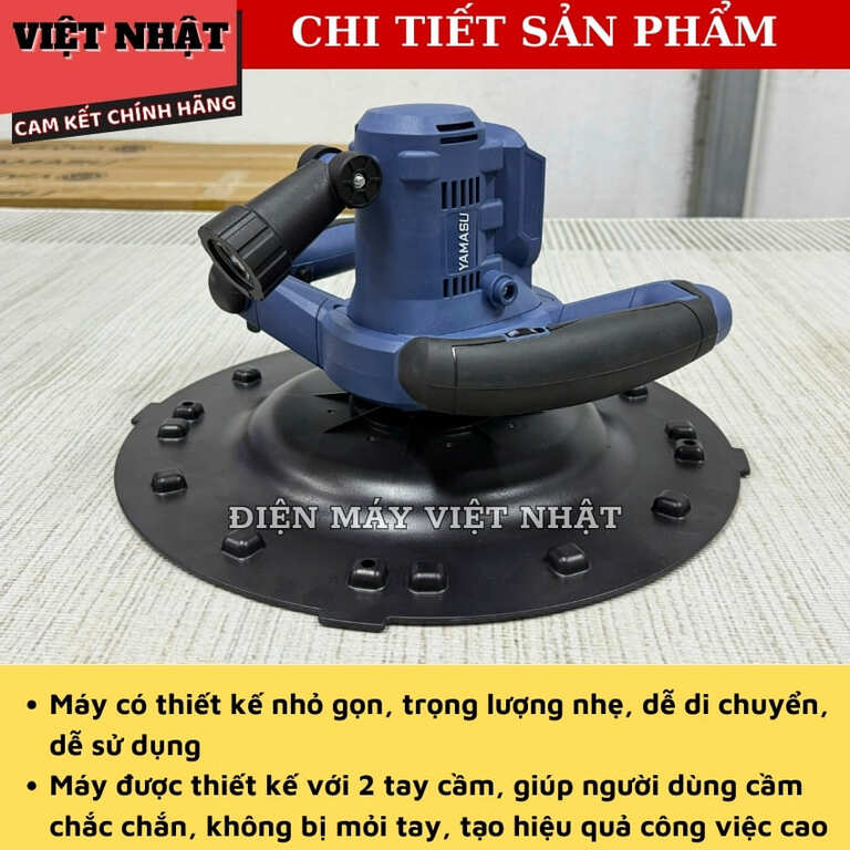 Máy xoa vữa trát trường cầm tay Yamasu MXV380P, động cơ không chổi than-Điện Máy Việt Nhật 5 4
