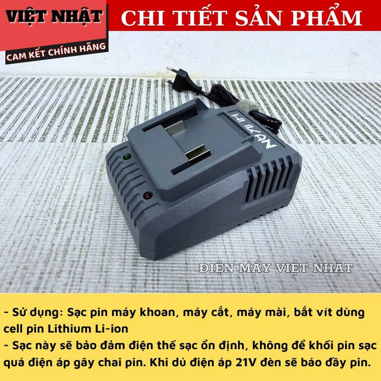 Sạc Hukan M21-G2ADT202A, đầu vào AC110-24V, Đầu ra 21V-2A có đèn báo, bảo hành 6 tháng 5 69