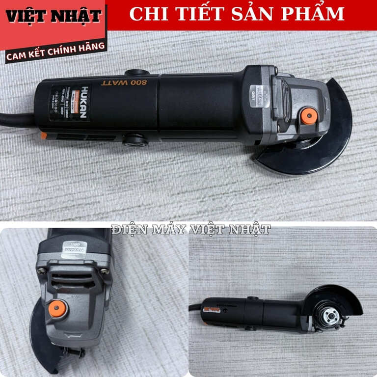 Máy mài điện Hukan G1-A14, sử dụng công tắc đuôi, công suất 800w 6 10