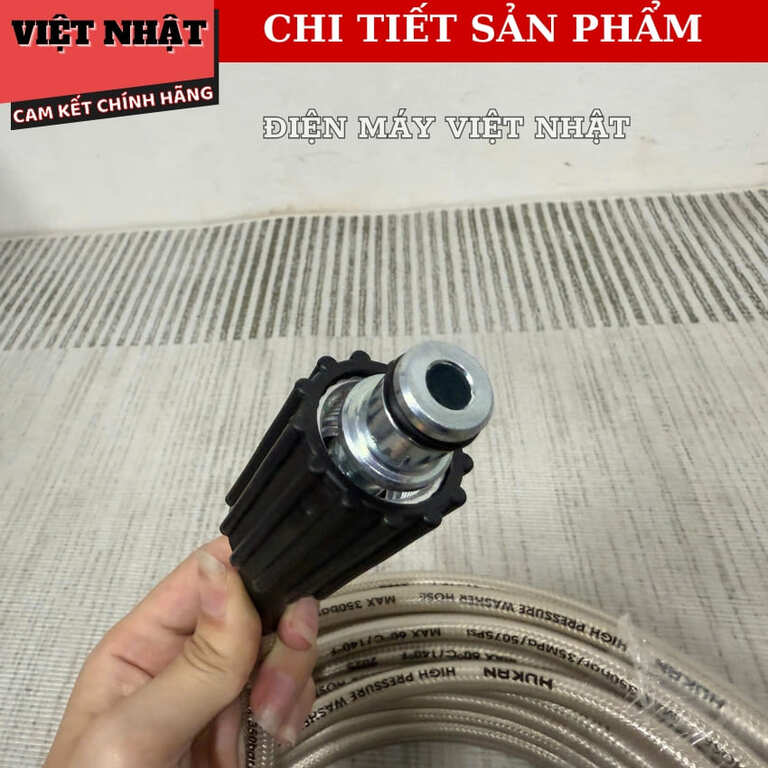 Dây rửa xe Hukan G1-DR15, G1-DR20 ren nối dây 22m, nhiệt độ 60 độ C, áp lực 5075PSI-350BAR, bảo hành 6 tháng 6 107
