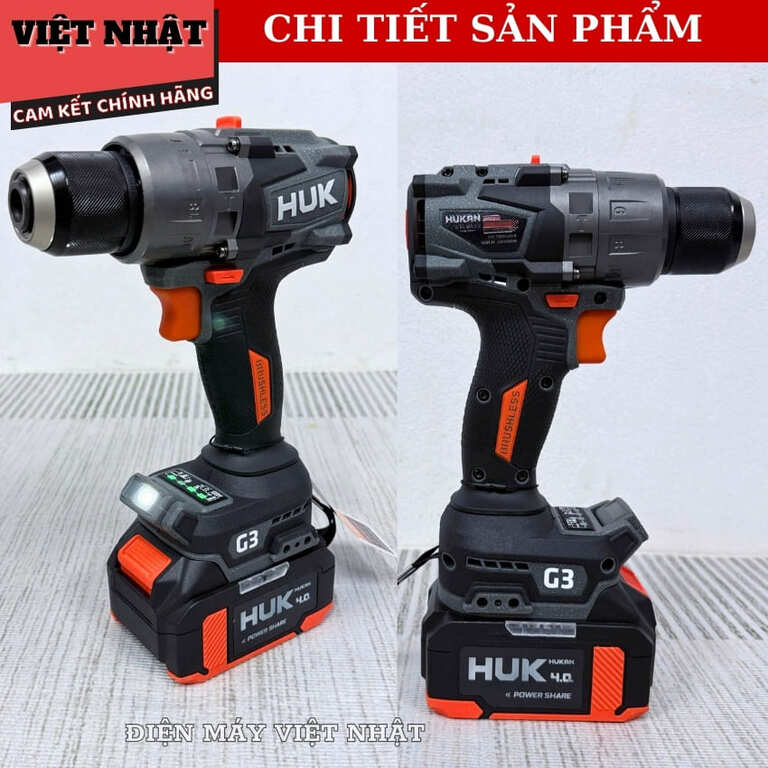 Máy Khoan Hukan G3-F120PRO Lực Siết 120N.m Anti Kickback Chống Lật Cổ Tay Hiệu Suất Cao An Toàn Khi Sử Dụng 6 27