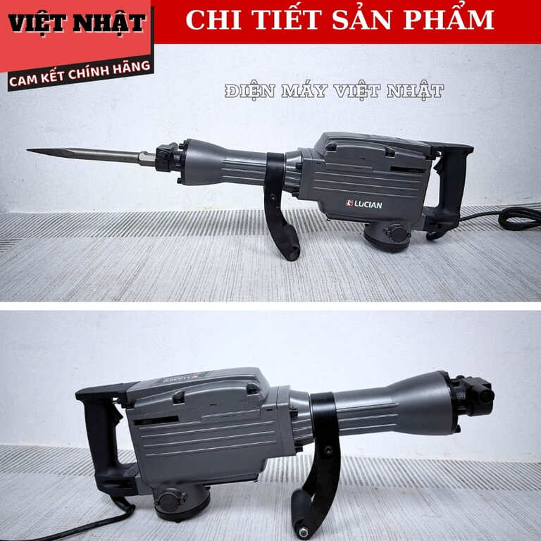 Máy đục bê tông Lucian LC-DP65A, công suất 2.800w, tốc độ đập 1950BPM, bảo hành 6 tháng 6 64