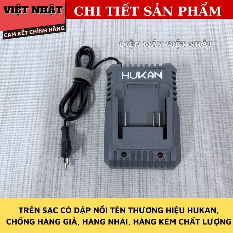 Sạc Hukan M21-G2ADT202A, đầu vào AC110-24V, Đầu ra 21V-2A có đèn báo, bảo hành 6 tháng 6 69