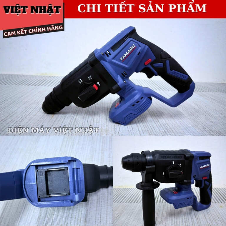 Máy khoan đục bê tông 3 chức năng Yamasu MBT283CN, nòng búa 26mm, tốc độ tải 1650v/p, lực đập 2.8J 6 75