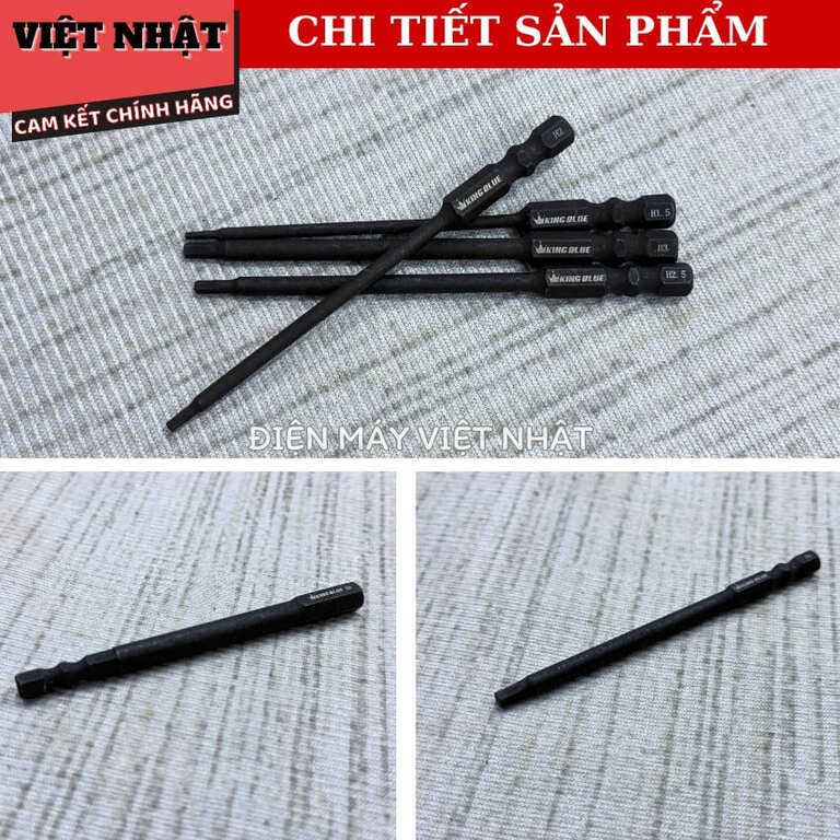 Bộ đầu lục giác Kingblue L8100E, kích thước H1.5-H8, sử dụng thép S2 6 9