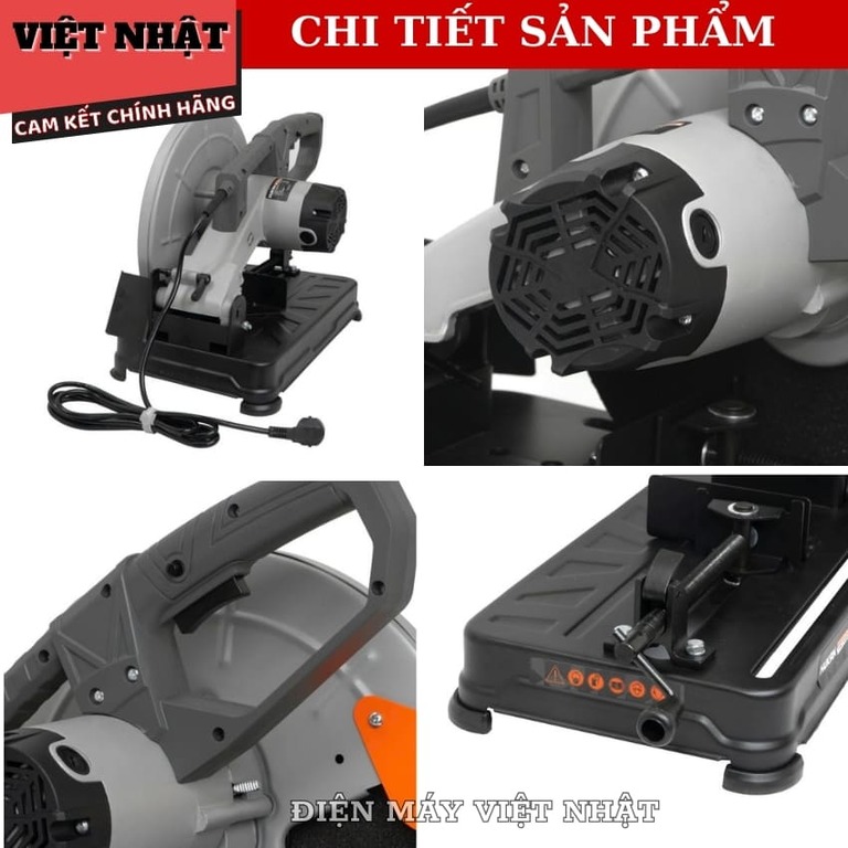 Máy cắt sắt Hukan G1-MCS2600 bảo hành 6 tháng, công suất 2600w, lưỡi cắt 355mm, tốc độ tải 3800v/p 6 93