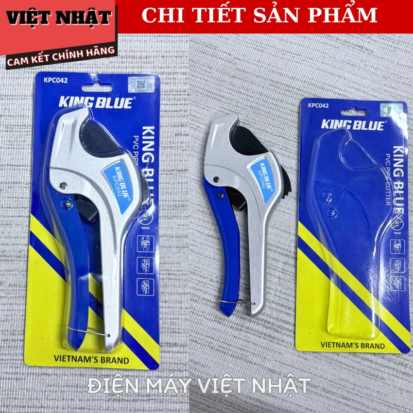 Kéo Cắt Ống Kingblue KPC-042 Chuyên Cắt Ống PVC PPR PE PEX Thiết Kế Đặc Biệt Dễ Dàng Cắt Nhanh Chính Xác 7 11