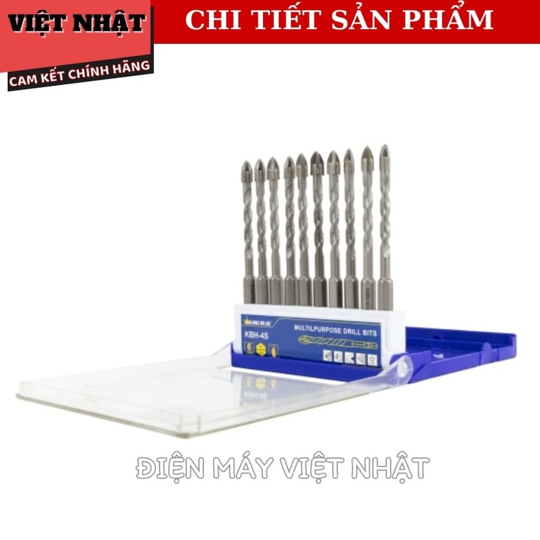 Bộ Mũi Khoan Đa Năng Lục Giác 4 Cạnh Kingblue KBH-4S 03*92 06*110 08*117 Tăng Tính Linh Hoạt Hiệu Quả Khi Sử Dụng 7