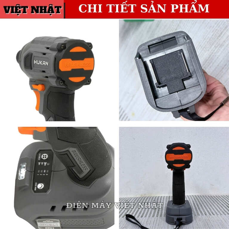 Máy chuyên vít Hukan G2-CV231, lực siết 230N.m, đầu vít 1/4inch, động cơ không chổi than 8 20