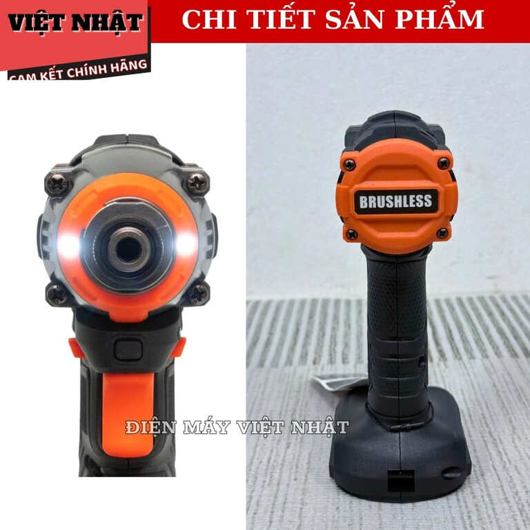 Thân Máy chuyên vít 21V HUKAN G1-CV150, Không chổi than Lực 150Nm, 3 Tốc độ,Chân phổ thông 8 21