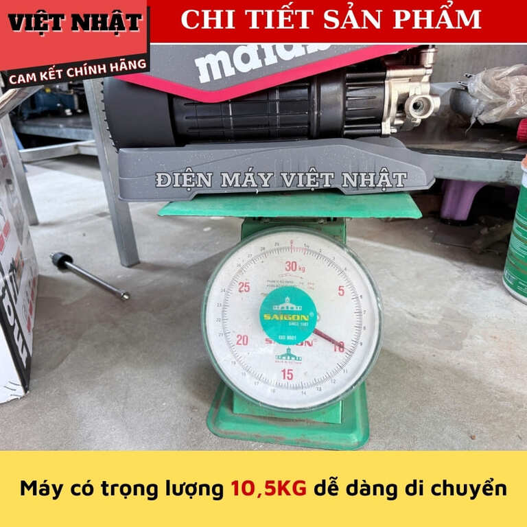 Máy rửa xe Matabo MTB-H9, công suất 3000w, lưu lượng 10 lít/phút, có át chống giật-công tắc chỉnh áp 8 27