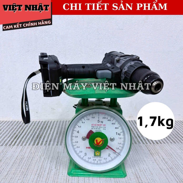 Máy khoan Hukan 13mm GEN 3 – G3-F165PRO,lực siết 165N.m, chân pin phổ thông, hàng chính hãng 8 37
