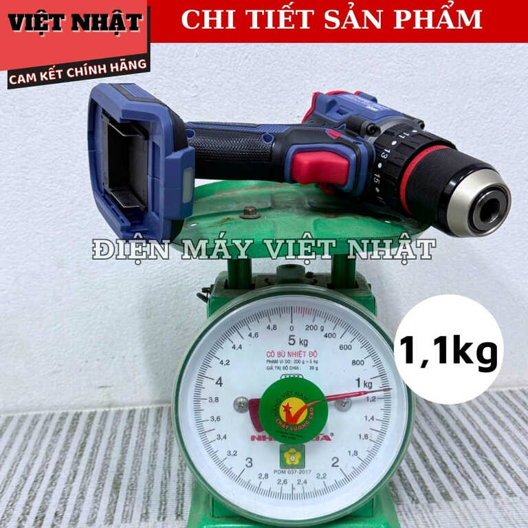 Máy khoan pin Yamasu YMS-M1370PRO dộng cơ không chổi than, bảo hành 6 tháng, lực siết 70N.m, tốc độ 2000v/p 8 38