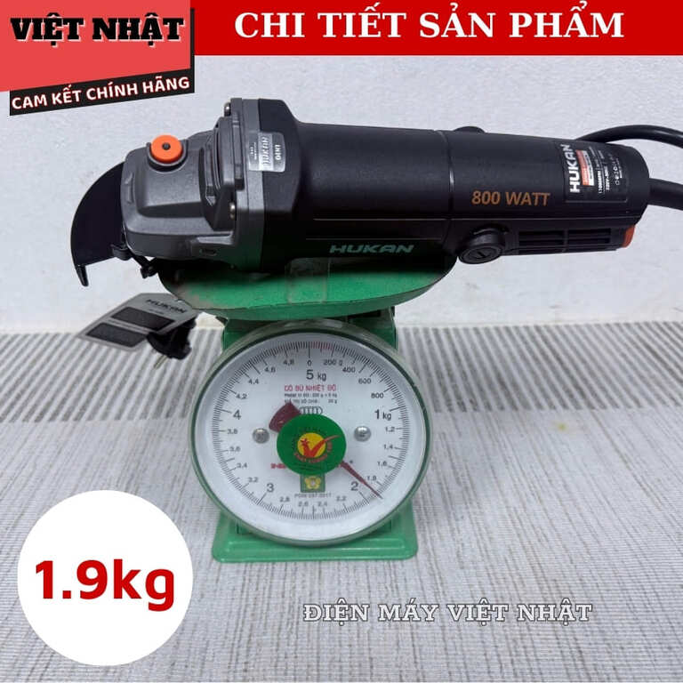 Máy mài điện Hukan G1-A14, sử dụng công tắc đuôi, công suất 800w 8 5