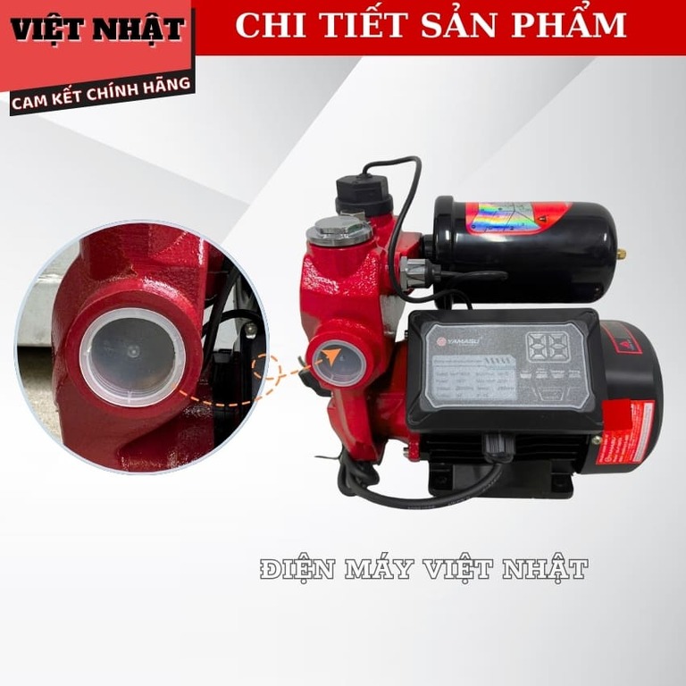 Máy bơm nước tăng áp Yamasu YA-F180TA bảo hành 12 tháng, công suất 150w, chống nước IP44, tốc độ quay 2860RPM 8 82