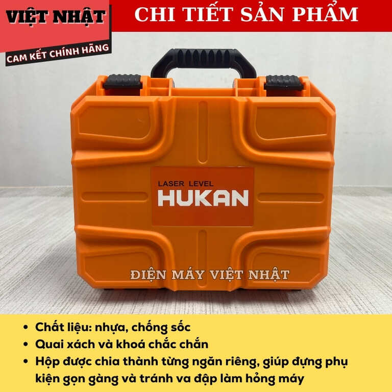 Máy cân bằng laser 12 tia xanh Hukan G1-LS12-G4, x2 pin lớn, khung kính xoay 360 độ 9 1
