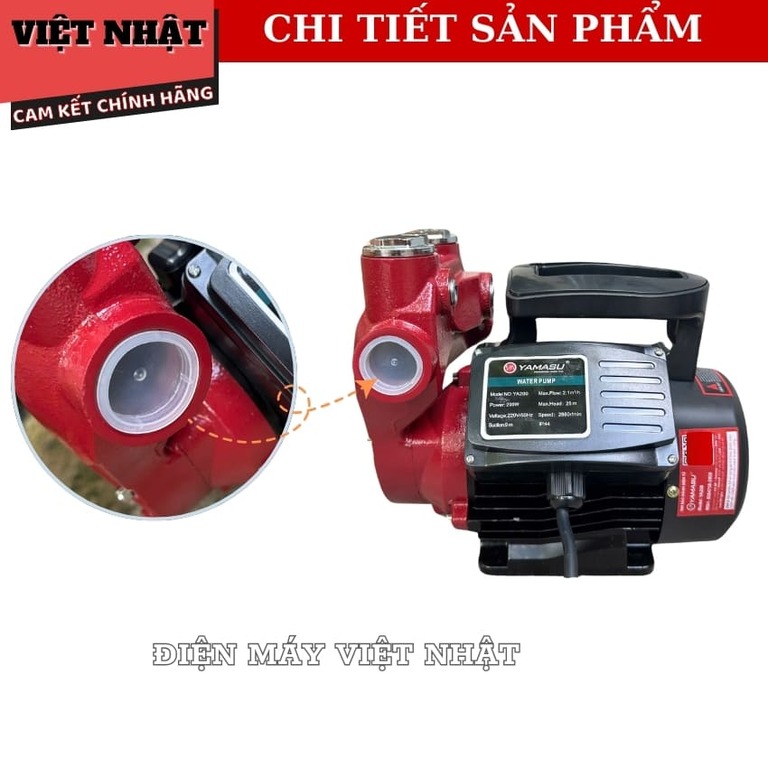 Máy bơm nước Yamasu YA-400 công suất 400w, hút sâu 9m, lưu lượng 2.5 M3/H, bảo hành 6 tháng 9 66