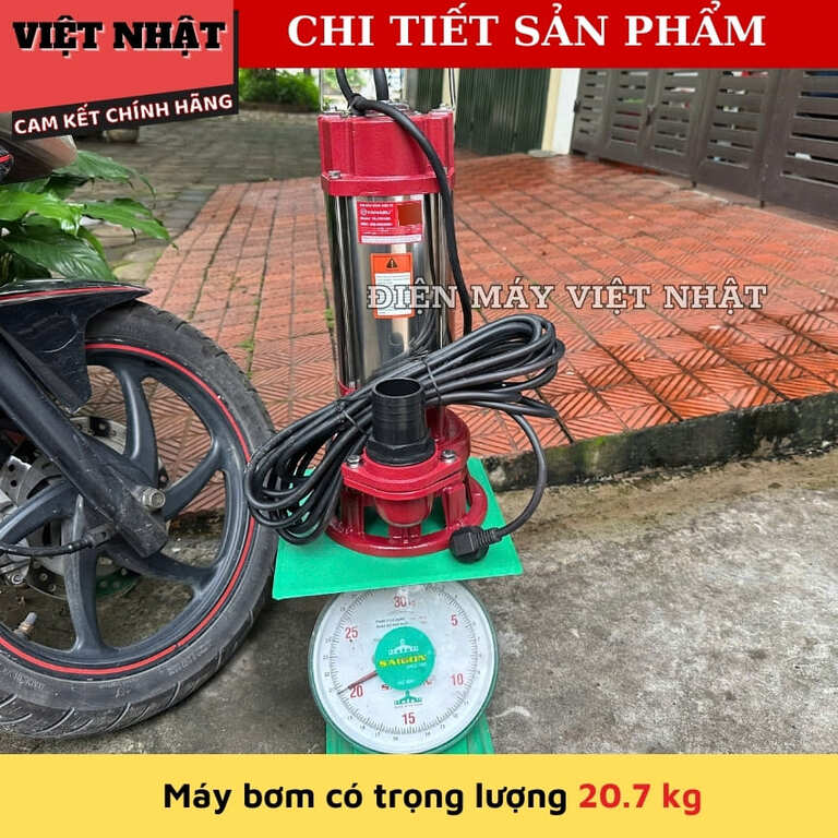 Máy bơm nước thả chìm nước thải cắt rác Yamasu YA-CR1500 có bơm tõm, công suất 1500w, cột áp 21m bảo hành 6 tháng 9 69
