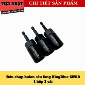 Đầu chụp bulong sâu lòng Kingblue CM, độ dài 80mm, kích thước đầu chụp 07/ 08/ 10/ 12/ 13/ 14/ 17/ 19mm CM 11