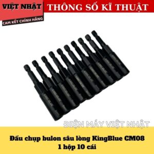 Đầu chụp bulong sâu lòng Kingblue CM, độ dài 80mm, kích thước đầu chụp 07/ 08/ 10/ 12/ 13/ 14/ 17/ 19mm CM 5