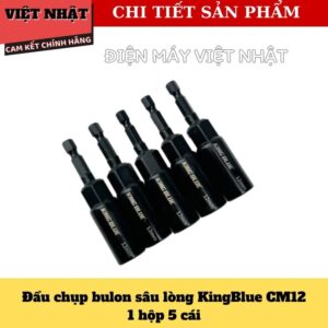 Đầu chụp bulong sâu lòng Kingblue CM, độ dài 80mm, kích thước đầu chụp 07/ 08/ 10/ 12/ 13/ 14/ 17/ 19mm CM 7