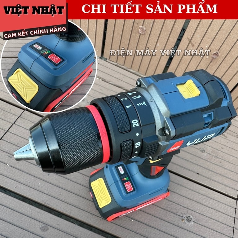 Máy Khoan Pin YUP YP20 DR13M 13MM 3 Chức Năng Máy Khoan Pin YUP YP20 DR13M 13MM 3 Chức Năng - Ảnh 7