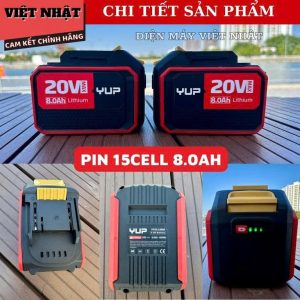 Máy cưa xích dùng pin YUP YP20 CS12B cua xich yup cs12b 8
