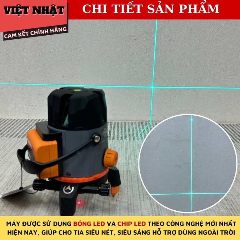 Máy cân bằng laser 5 tia xanh Hukan LS091VN khóa trục 2 bên Máy cân bằng laser 5 tia xanh Hukan LS091VN khóa trục 2 bên - Ảnh 5
