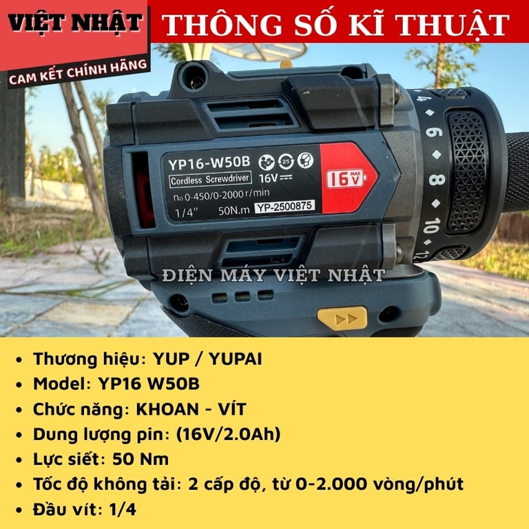 Máy cấp vít trượt pin YUPAI W50B vit truot yup w50b 3