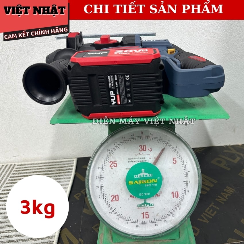 Máy khoan bê tông dùng pin 3 chức năng YUPAI YP20 H24M yup h24a 8