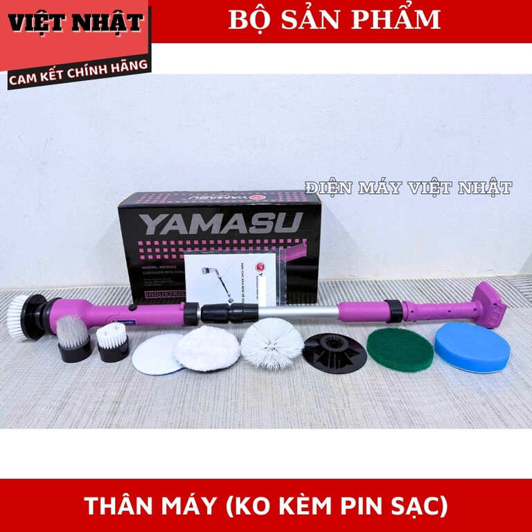 Máy chà sàn đa năng Yamasu MCS100, công suất 350w, tốc độ 1000v/p, 8 mặt chà đa năng có gấp gọn 10 3