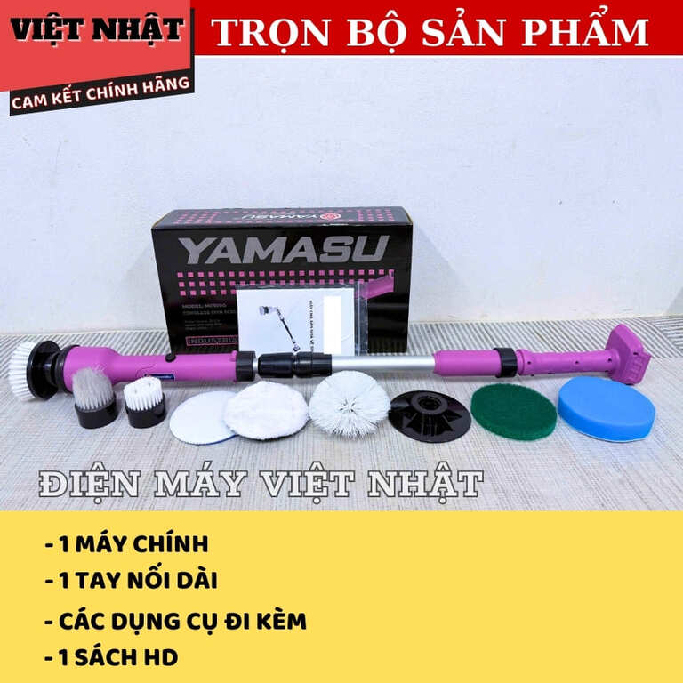 Máy chà sàn đa năng Yamasu MCS100, công suất 350w, tốc độ 1000v/p, 8 mặt chà đa năng có gấp gọn 3 12