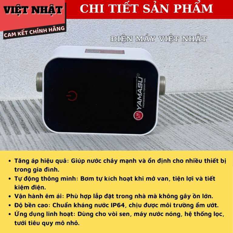 Bơm tăng áp Yamasu YA-DC24150 sử dụng tối đa 3 thiết bị, công suất 150w động cơ lõi đồng, tự động bơm khi xả van 5 30