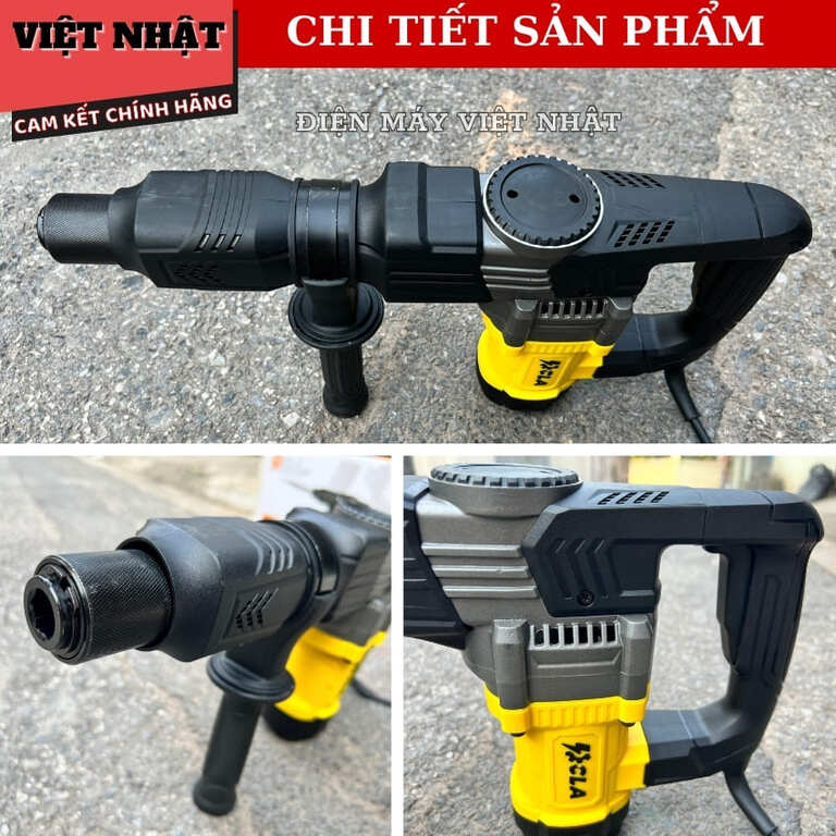 Máy đục bê tông CLAimex CL935, công suất 1300w, tốc độ tải 3600v/p, lực đập 40J, bảo hành 6 tháng 5 7